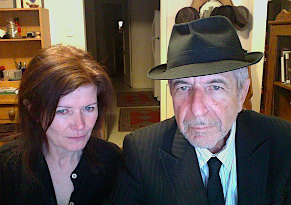 Sylvie Simmons et Leonard Cohen
