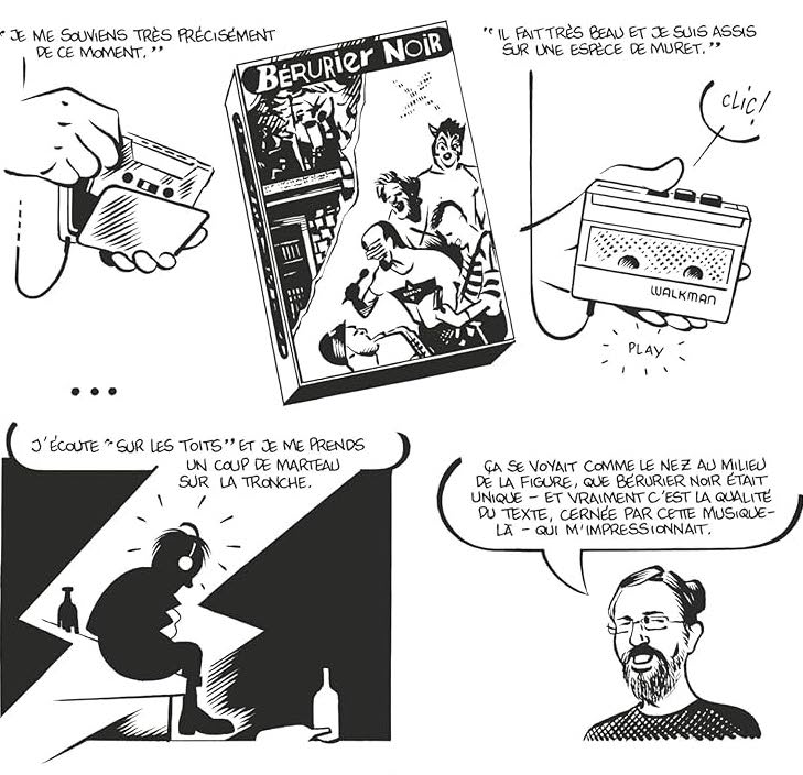 Extrait de Vivre libre ou mourir, Punk et Rock Alternatif en France (1981 - 1989) par Arnaud Le Gouëfflec et Nicolas Moog (Glénat)