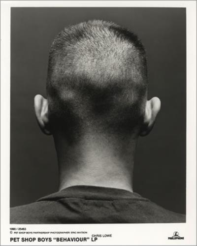 Chris Lowe / Photo de presse pour la sortie de Behaviour, 1990. Chris Lowe / Photo de presse pour la sortie de Behaviour, 1990.