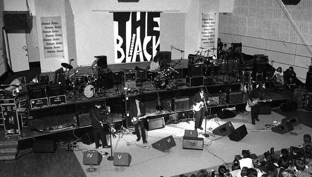 Le studio 105 un soir de Black Sessions en 1994 / Photo : Roger Picard