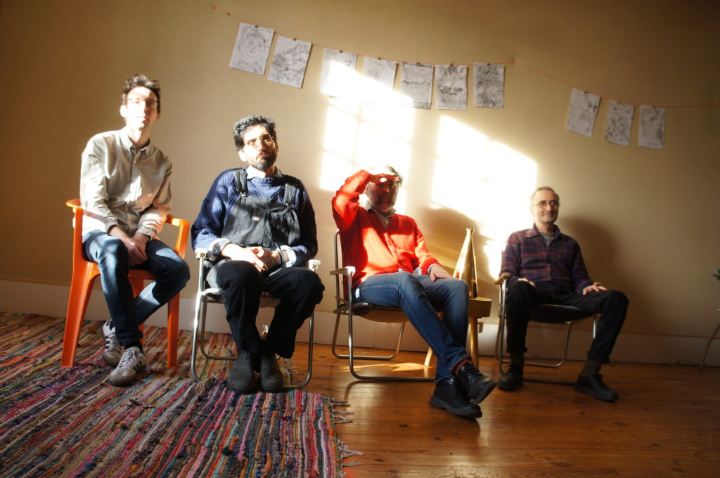 Modestine (Quatuor : Léo Gobin, Victor Rassov, Sing Sing, Gilles Poizat) / Photo : Azucena Mahuteau