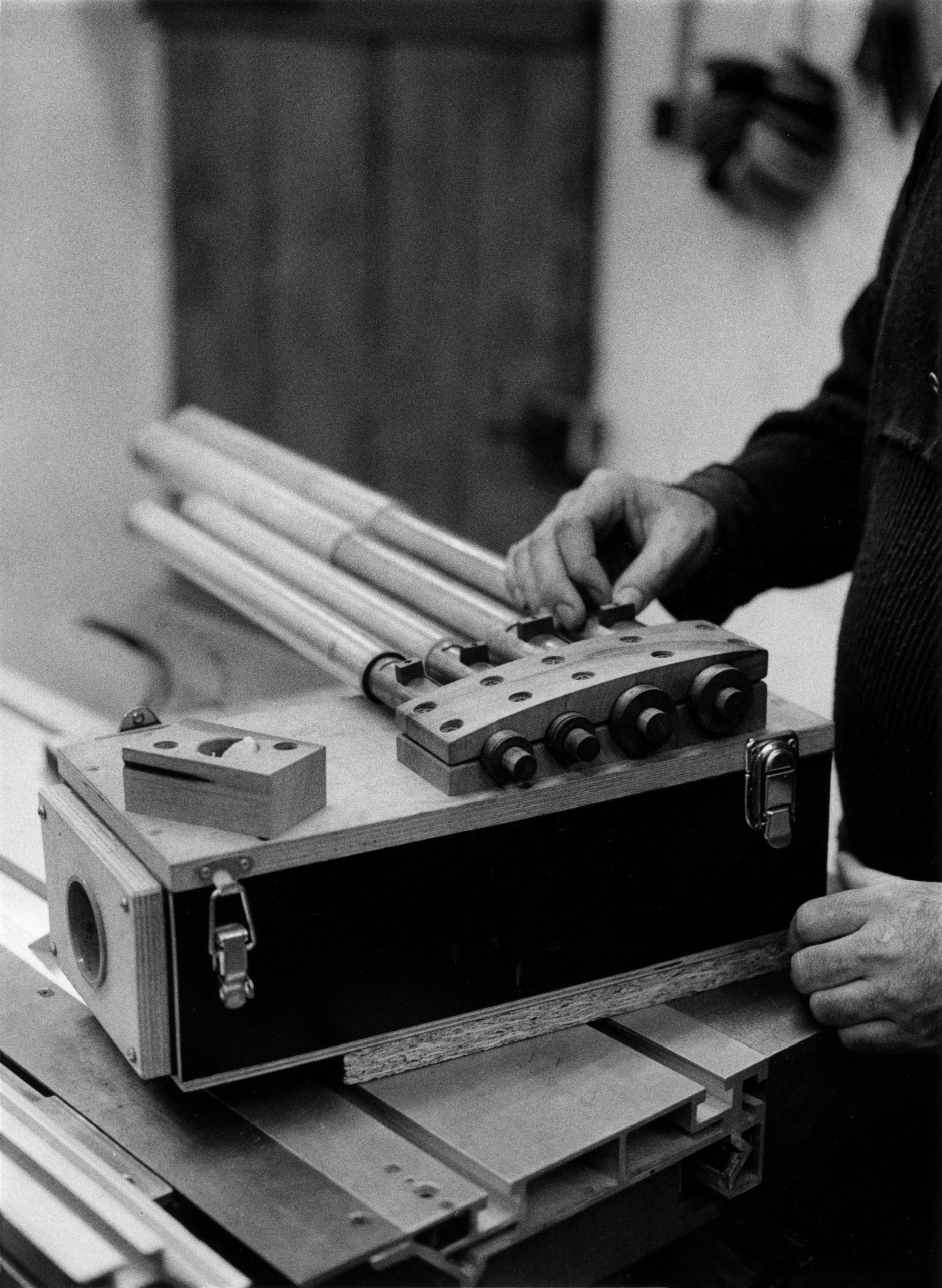Atelier de Léo Maurel, Dangolsheim / Photo : Marie Lagabbe